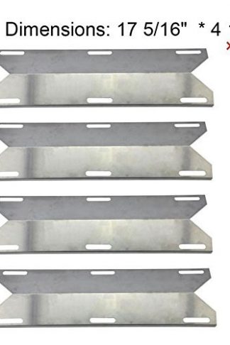 BestValue Go Stainless Steel Heat Plate/Shield Replacement for Charmglow Permasteel Gas Grill and Others -4pack