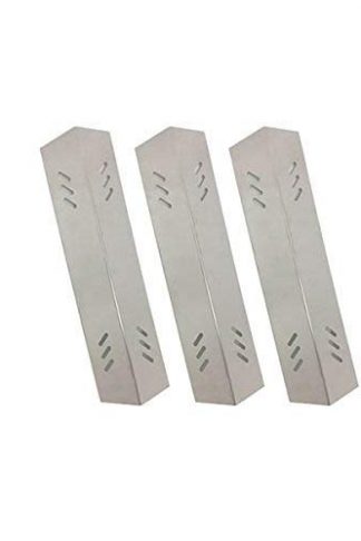 Grill Parts Zone Members Mark BQ05051, BQ06043-1, B09SMG-3, B09SMG1-3F, Master Forge B10LG25 (3-Pack) Stainless Heat Plate