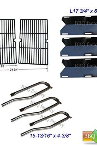 bbq factory Replacement For Jenn Air Gas Grill 720-0336 Burners, Heat Plates, Grid Grate