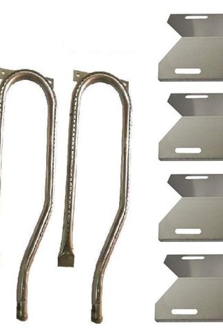 Hongso 4-Pack Jenn Air Gas Barbecue Grill 720-0337, 7200337, 720 0337 Replacement Kit Grill Burners, Heat Plates (SBC361, SPA231)
