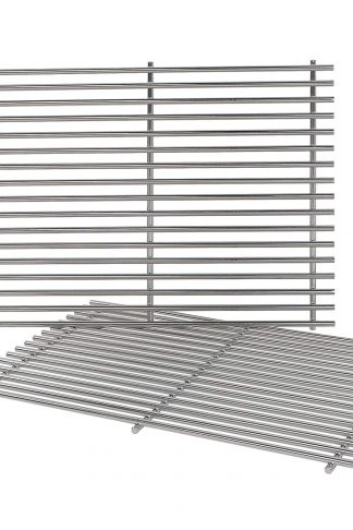 QuliMetal 7528, 304 Stainless Steel Cooking Grates (19.5 x 12.9 x 0.6) for Weber Genesis E and S Series 300 E310 E320 S310 S320 Gas Grills