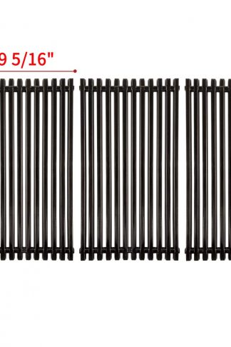 SHINESTAR 16-7/8" Grill Replacement Cooking Grates for Charboil 463436214, 463420507, Thermos 461442114, Kenmore, Porcelain Enameled Steel Cooking Grids Parts(16 7/8'' x 9 5/16'' Each, 3pcs)