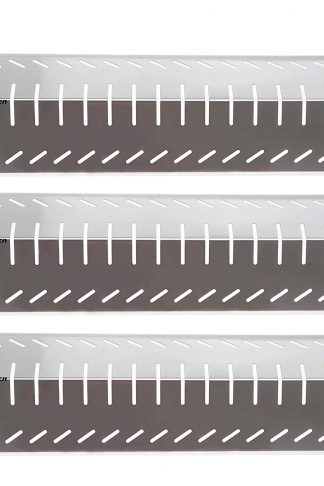 Hisencn (3-Pack Non-Magnetic Stainless Steel Heat Plate Grill Replacement Parts, Heat Tent Shield Deflector Replacement for Charbroil, Costco, Centro and Thermos Grills Flame Tamer Burner Cover