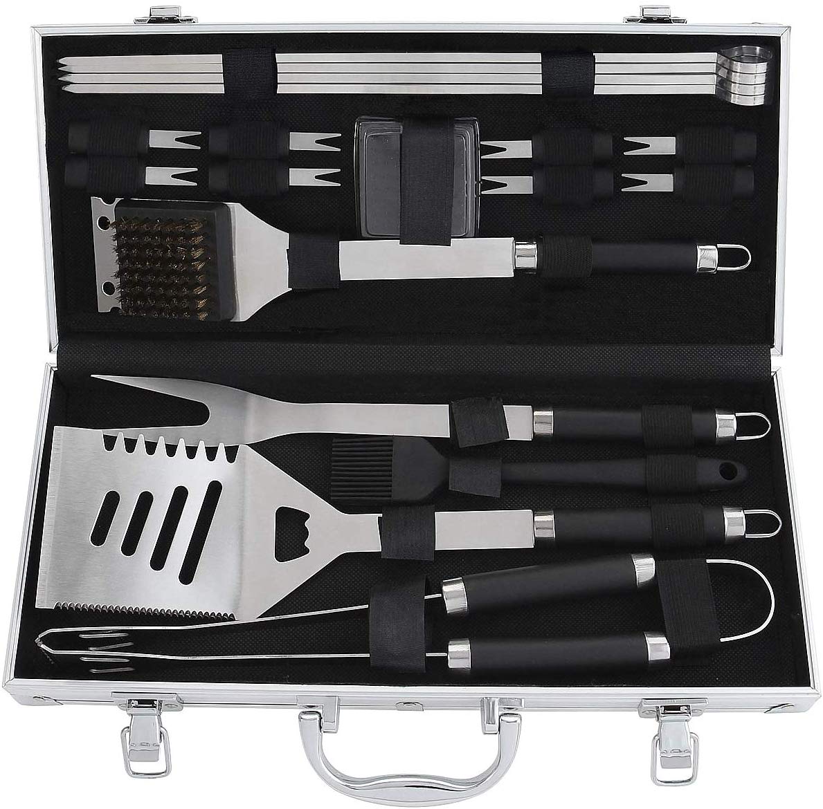 19PCS BBQ Accessories Set Stainless Steel Barbecue