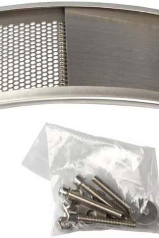 Dracarys Green Egg Replacement Parts Stainless Steel Draft Door Kit BBQ Parts Big Green Egg Parts Accessories Fit for Medium & Large Big Egg Grill, with Punched Mesh Screen