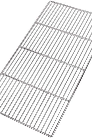 LANEJOY Barbecue Wire Mesh, Stainless Steel BBQ Grill Mat, Multifunction Grill Cooking Grid Grate 2 Pack (X-Medium)