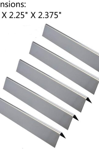 GasSaf 17.5inch Flavorizer Bar Replacement for Weber 7620, Genesis 300, E310, S310, E330, EP-330 Series Grill, 5-Pack Stainless Steel Flavor Bar (L17.5 x W2.25 x H2.375)