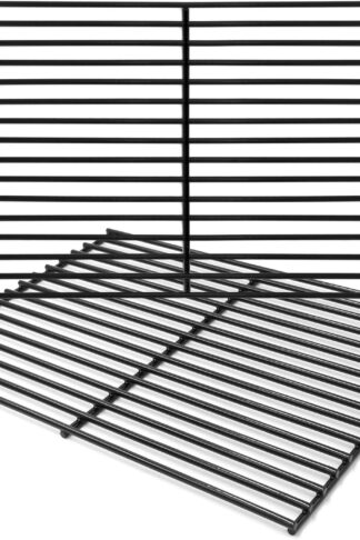 Hongso 16 5/8" Porcelain Steel Grill Grate Cooking Grid Replacement Parts for Thermos 461252605, Kirkland Front Avenue 463230703, Charbroil 463261306, Kenmore, Kmart Gas Grill, 2-Pack (PCB932)