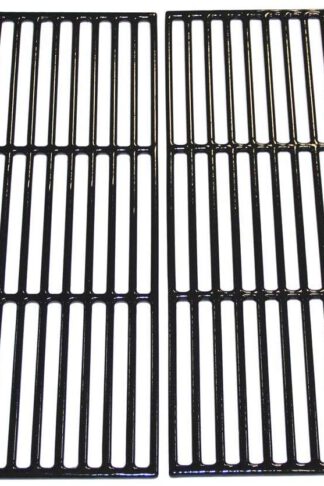 Hongso PCE051 Porcelain Coated Cast Iron Grill Cooking Grid Grates Replacement for Chargriller Gas Grill Models 2121, 2123, 2222, 2828, 3001, 3030, 3725, 4000, 5050, 5252, 5650, Sold as a Set of 4