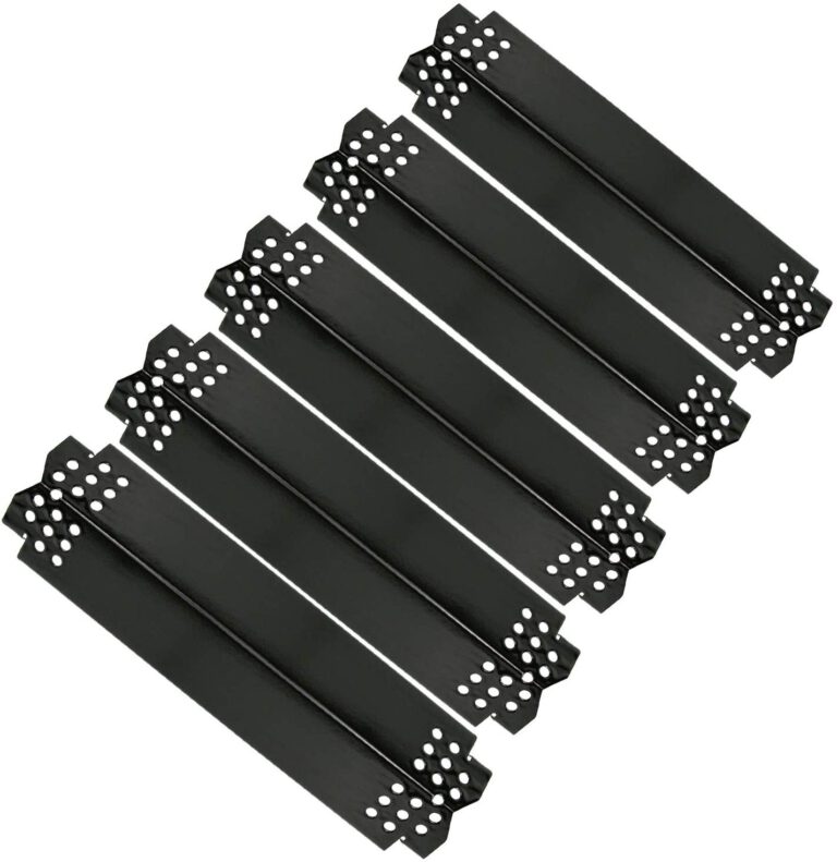 Porcelain Steel Grill Heat Plates Shield Tent, Burner Cover, Flame