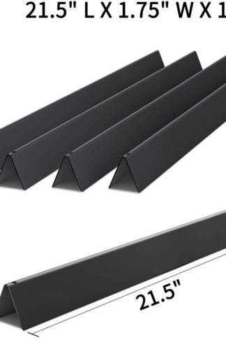 X Home 7534 Porcelain Steel 21.5" Flavorizer Bars for Weber Spirit 200 210 E210 Grills with Side-Controls, Also for Genesis Silver A and Spirit 500 Grill Parts, Set of 5 Flavor Bars for Weber 7535