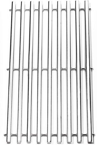 BBQration Half-Tube Design Stainless Steel Channel Cooking Grid Replacement for Gas Grill Model Charbroil 463440109, 463441312, 16 7/8" x 9 5/16" Grill Grid, Sold as a Set of 3