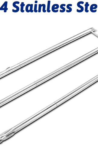 Utheer 67722 Grill Burner Tube 34-1/4 Inches for Weber Genesis 300 Series E310 E320 EP310 EP320 S310 S320 (Model Years 2007 to 2010), Replaces Weber 67722 67820, 304 Stainless Steel