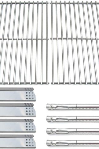 Direct Store Parts Kit DG145 Replacement Sunbeam, Nexgrill, Grill Master 720-0697 Gas Grill Parts Kit (Stainless Steel Burner + Stainless Steel Heat Plate + Solid Stainless Steel Cooking Grid)