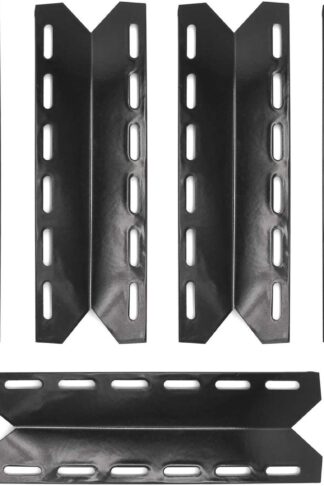 Hongso PPB341 (5-Pack) BBQ Gas Grill Porcelain Steel Heat Plates, Heat Shield, Heat Tent, Burner Cover, Vaporizor Bar, and Flavorizer Bar Replacement for Charmglow, Nexgrill, Perfect Flame(17 5/16)