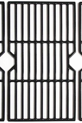 Mr. KAN 16 7/8" Porcelain Coated Cast Iron Cooking Grill Grates Fits for Charbroil 463436213, 463436214, 463436215, 463440109, 463420508, 463420509, 463441312, 463441514, Thermos 461442114, 3-Pack