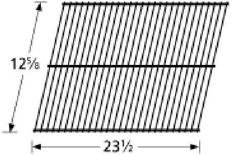 Music City Metals 93201 Steel Wire Rock Grate Replacement for Gas Grill Model Olympia 401