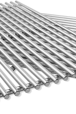 QuliMetal 19.5" SUS304 /9MM Cooking Grates for Genesis 300 Series, Genesis E310 E320 E330 S310 S320 S330, Solid Rod Grill Grates Replacement for Weber 7524 7528