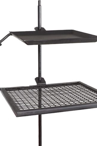 Titan Campfire Adjustable Swivel Grill Fire Pit Cooking Grate Griddle Plate BBQ
