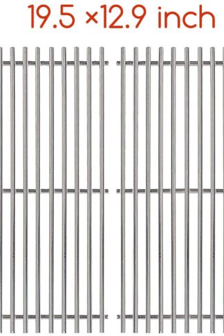 Utheer 7528 304 Stainless Steel Cooking Grid Grate (19.5 x 12.9 inch) for Weber Genesis E and S Series 300 E310 E320 S310 S320 Gas Grills, Weber Genesis Grill Replacement Parts