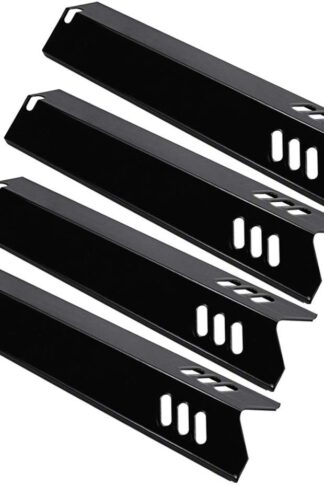 Utheer Grill Heat Plates Shield, Burner Cover, Flame Tamer 15 Inch Backyard BY13-101-001-13, Dyna-Glo DGF510SBP, DGF510SSP, Uniflame GBC1059WB, BHG, Porcelain Steel Grill Parts Replacement, 4 Pack