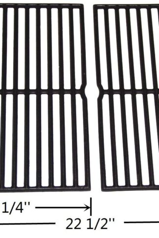 VICOOL Cast Iron Grill Grates 7522 7523 7521 65904 65905 Replacement for Weber Spirit 200 Series, Spirit 500, Genesis Silver A Gas Grills, Set of 2 (15" x 11.25" Each), HyG752B