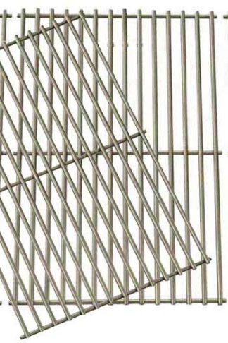 Grill Parts Gallery Stainless Steel Coking Grates for Select Brinkmann 810-1525-0, 810-3660-S, 810-3661-F, 810-6631-F, 810-6680-S, 810-7541-B, 810-7541-W, 810-8445-F, 810-8445-N Gas Models, Set of 4