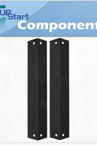 2-Pack BBQ Grill Heat Shield Plate Tent Replacement Parts for Chargriller 3001 - Compatible Barbeque Porcelain Steel Flame Tamer, Guard, Deflector, Flavorizer Bar, Vaporizer Bar, Burner Cover