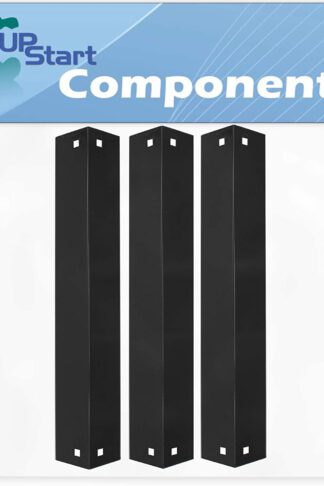 3-Pack BBQ Grill Heat Shield Plate Tent Replacement Parts for Chargriller 3008 - Compatible Barbeque Porcelain Steel Flame Tamer, Guard, Deflector, Flavorizer Bar, Vaporizer Bar, Burner Cover