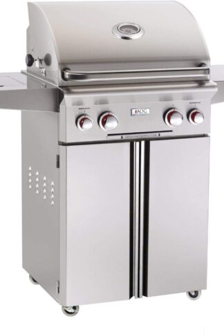 AOG American Outdoor Grill T-Series 24-Inch 2-Burner Propane Gas Grill W/Rotisserie & Single Side Burner - 24PCT