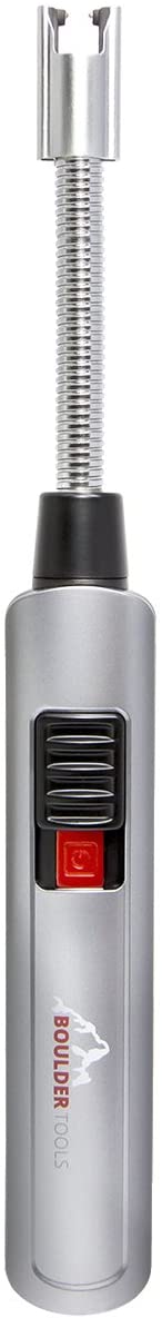 Boulder Tools Rechargeable Arc Lighter - Flameless Lighter - USB Plasma Lighter - Adjustable Extra Long Lighter for Hard to Reach Candles, BBQ Grills, Stoves, Fireplace, Campfires