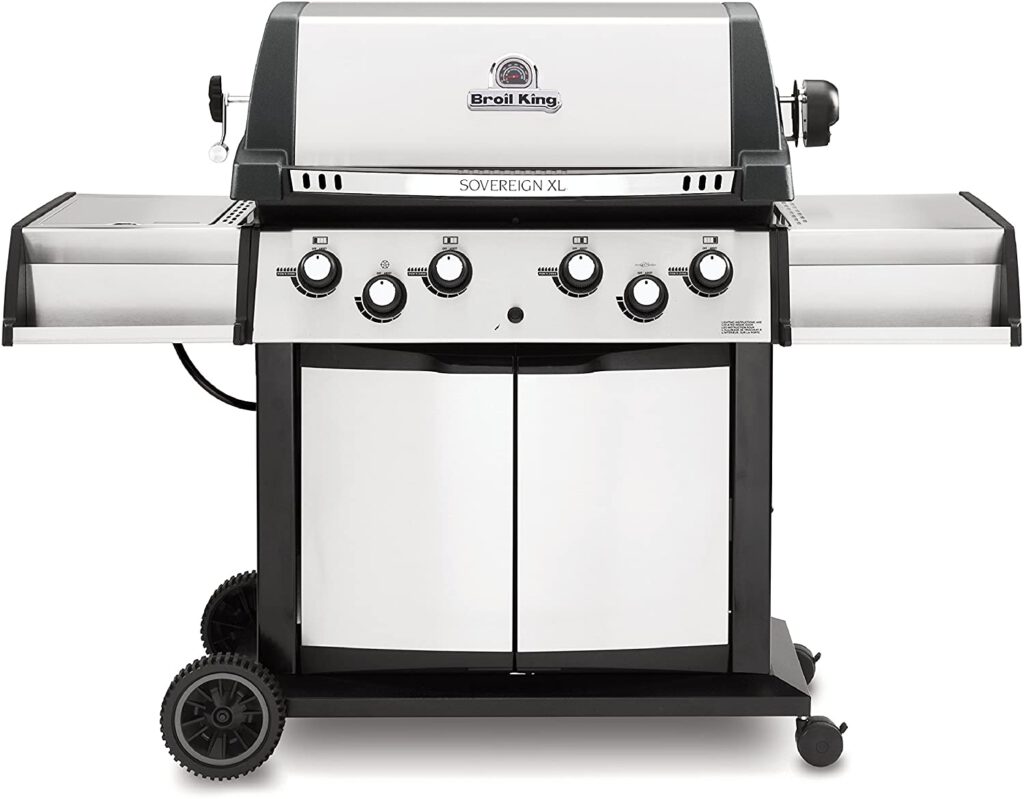 Broil King 988844 Sovereign Xls 90 Liquid Propane Gas Grill With Side Burner And Rear Rotisserie 6425