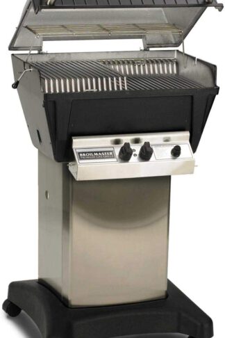 Broilmaster P4-XFN Premium Natural Gas Grill On Stainless Steel Cart