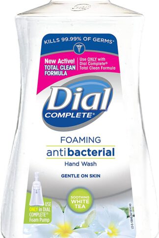 Dial Complete Antibacterial Foaming Hand Wash Refill, Soothing White Tea, 32 Fluid Ounces