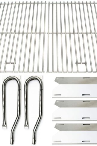 Direct Store Parts Kit DG131 Replacement for Jenn Air Gas Grill 720-0336 (Stainless Steel Burner + Stainless Steel Heat Plate + Solid Stainless Steel Cooking Grid)