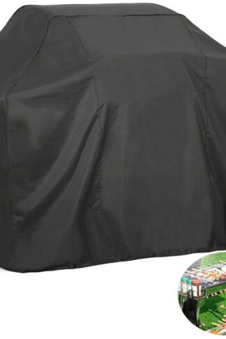 FLR BBQ Grill Cover, 74 Inch Black Waterproof Dust-Proof Grill Cover Fading Resistant BBQ Grill Covers for Holland Weber, Brinkmann, Jenn Air, and Char Broil