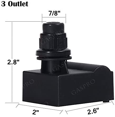 GASPRO Durable Grill Igniter 3 Outlet Replacement for Charbroil, Char-Griller, Broil King, Ducane, Kenmore Grills, Easy to Install