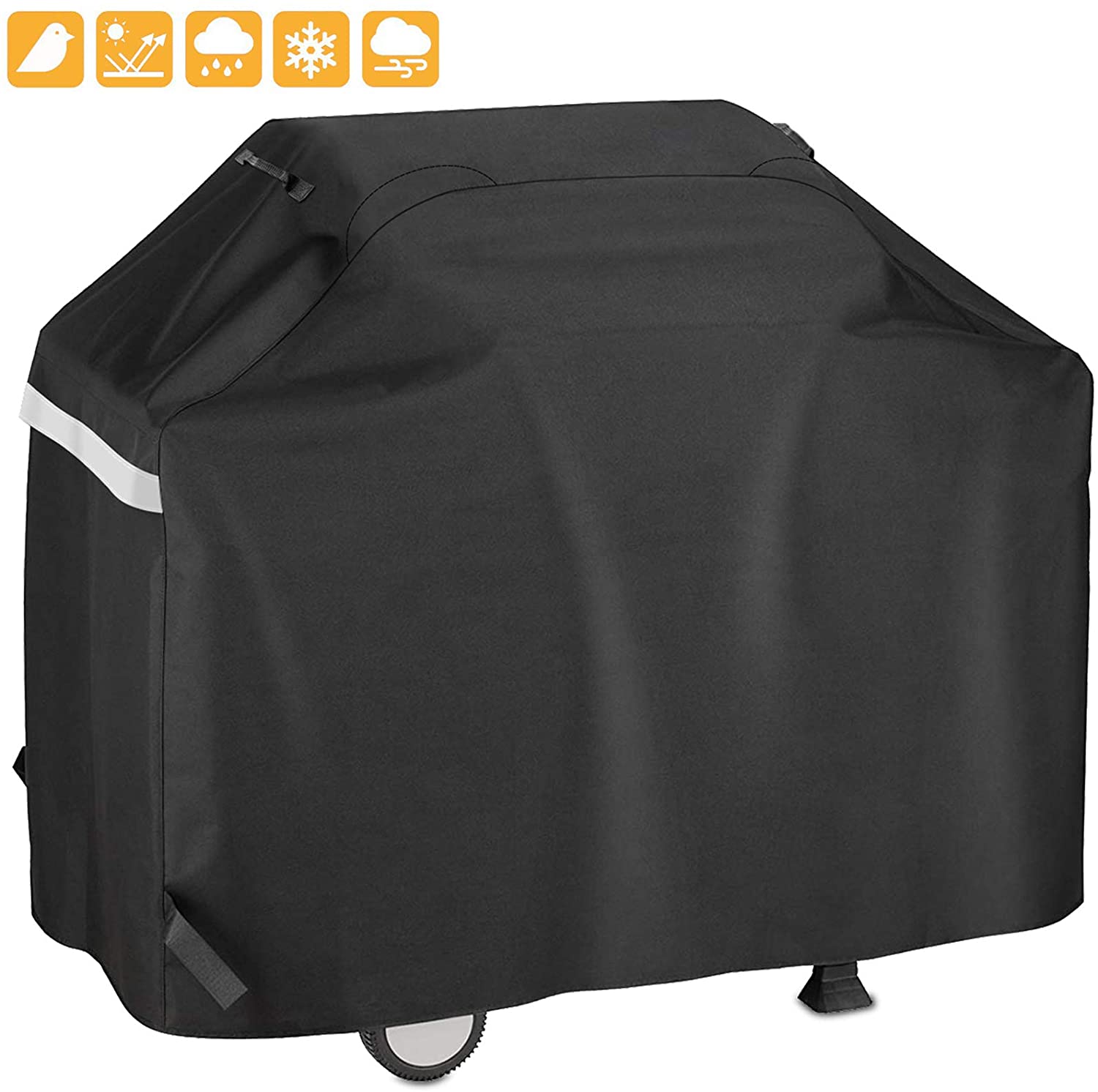 55 Inch Grill Cover for 3 to 4 Burners Gas Grill, Waterproof Heavy Duty Gas Grill Covers, All