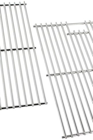 KXT Grill Parts Cooking Grates 17 Inch for Home Depot Nexgrill 720-0830H, 720-0830D, 720-0783E, 720-0783C, Kenmore, Uniflame Gas Grils Replacement, Stainless Steel Cooking Grids, 2 Pack (17", Silver)