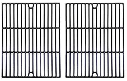 Porcelain Cast Cooking Grid Replacement for Kenmore 122.16119, Kmart, Uberhaus, Nexgrill, Uberhaus & Uniflame GBC091W, GBC940WIR, GBC956W1NG-C Gas Grill Models, Set of 2