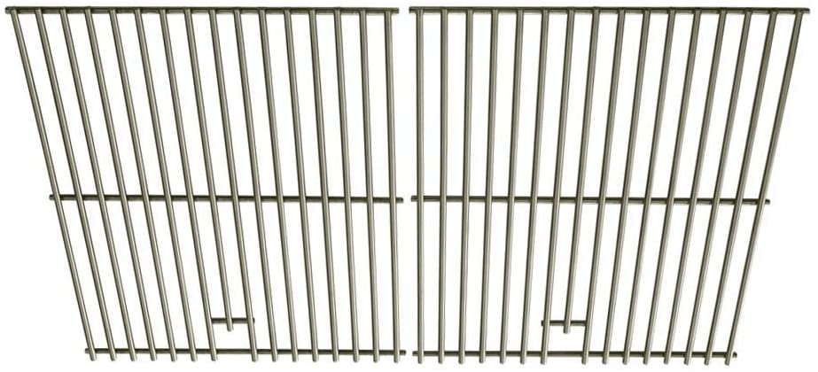 Stainless Cooking Grid for Kenmore 122.16119, 122.16129, Kmart, Nexgrill 720-0670 & Uniflame GBC091W, GBC940WIR, GBC956W1NG-C Gas Grill Models, Set of 2