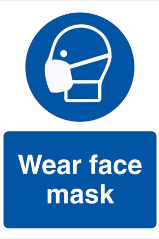 Stop Coronavirus -Personal Protection Equipment Signs Wear Face Mask Safety Sign Prevent COVID-19 10x13 inch by Sinesal