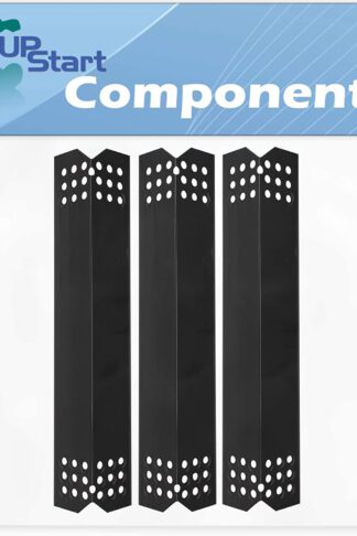 3-Pack BBQ Grill Heat Shield Plate Tent Replacement Parts for Nexgrill 720-0825 - Compatible Barbeque Porcelain Steel Flame Tamer, Guard, Deflector, Flavorizer Bar, Vaporizer Bar, Burner Cover