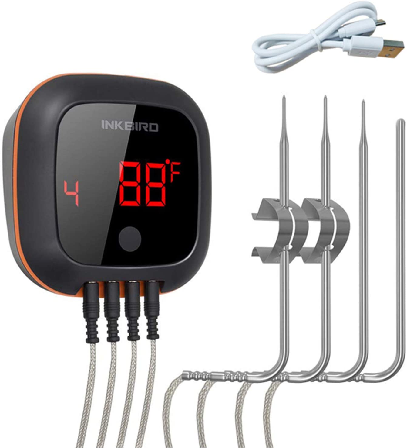 IBT-4XS Bluetooth Wireless Grill BBQ Thermometer for ...