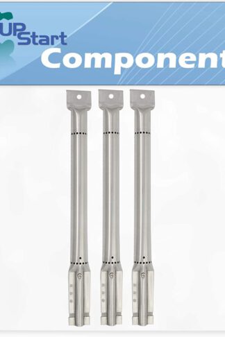 UpStart Components 3-Pack BBQ Gas Grill Tube Burner Replacement Parts for Kenmore 122.16431010 - Compatible Barbeque Stainless Steel Pipe Burners