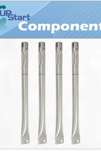 UpStart Components 4-Pack BBQ Gas Grill Tube Burner Replacement Parts for Brinkmann 810-2411-S - Compatible Barbeque Stainless Steel Pipe Burners
