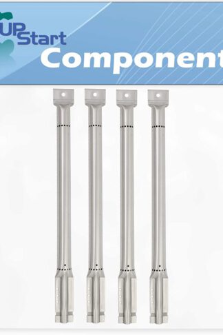 UpStart Components 4-Pack BBQ Gas Grill Tube Burner Replacement Parts for Charmglow 730-0536 - Compatible Barbeque Stainless Steel Pipe Burners