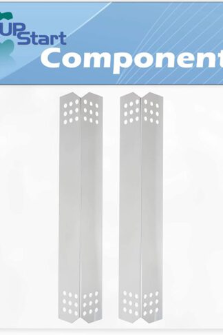 2-Pack BBQ Grill Heat Shield Plate Tent Replacement Parts for Jenn Air 720-0709 - Compatible Barbeque Stainless Steel Flame Tamer, Guard, Deflector, Flavorizer Bar, Vaporizer Bar, Burner Cover 16 1/8"