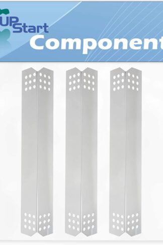 3-Pack BBQ Grill Heat Shield Plate Tent Replacement Parts for Jenn Air 720-0709B - Compatible Barbeque Stainless Steel Flame Tamer, Flavorizer Bar, Vaporizer Bar, Burner Cover 16 1/8"