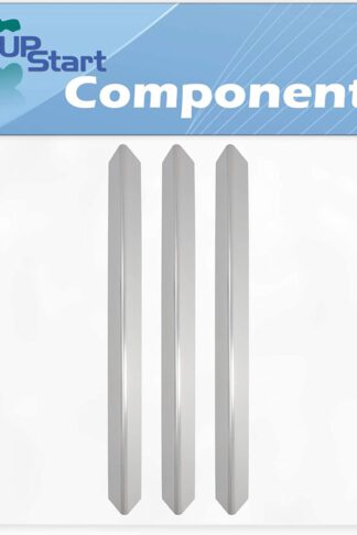 3-Pack BBQ Grill Heat Shield Plate Tent Replacement Parts for Weber GENESIS S-310 LP (2008) - Compatible Barbeque Stainless Steel Flame Tamer, Flavorizer Bar, Vaporizer Bar, Burner Cover 24 1/2"